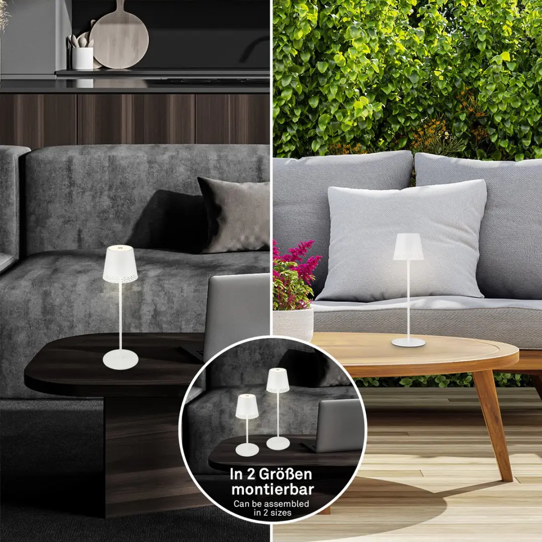 Briloner Kiki Oplaadbare Tafellamp - Wit 3000K