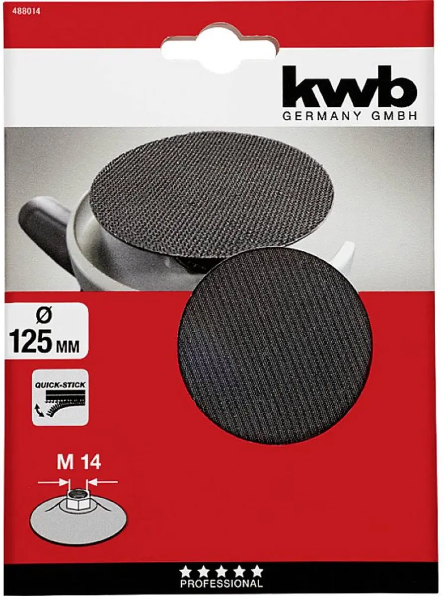 KWB Hechtsteunschijf Quick-Stick M14 125mm