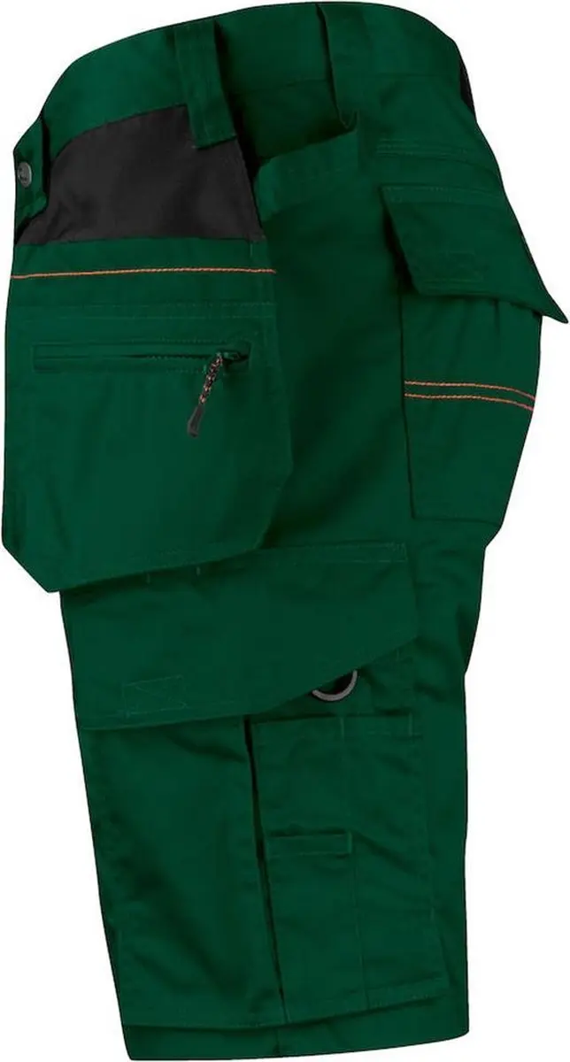 Jobman Practical 2722 Korte Werkbroek - Rood/Zwart - Maat 62