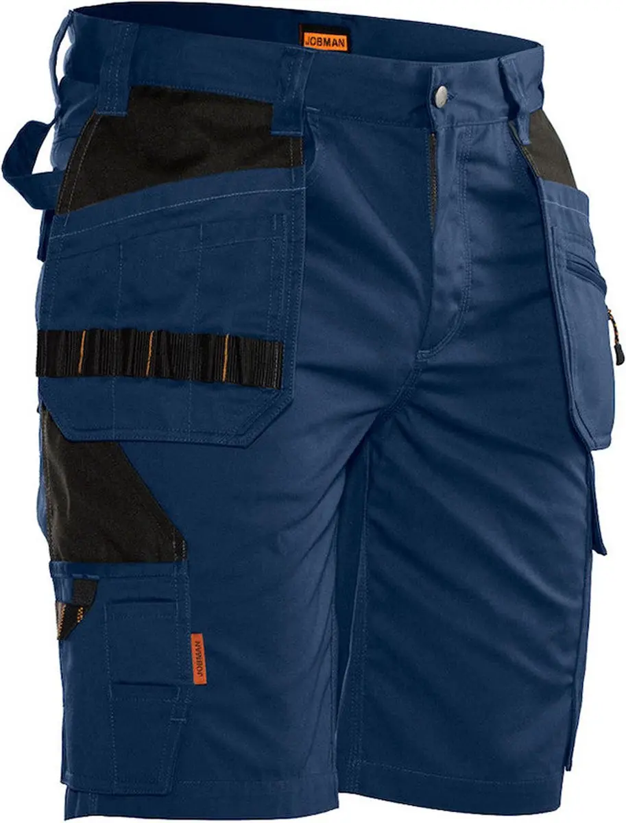 Jobman Practical 2722 Korte Werkbroek - Rood/Zwart - Maat 62