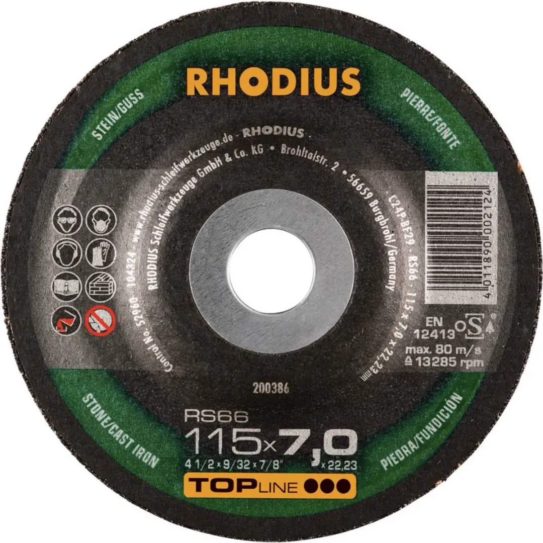 Rhodius RS66 Afbraamschijf 115mm