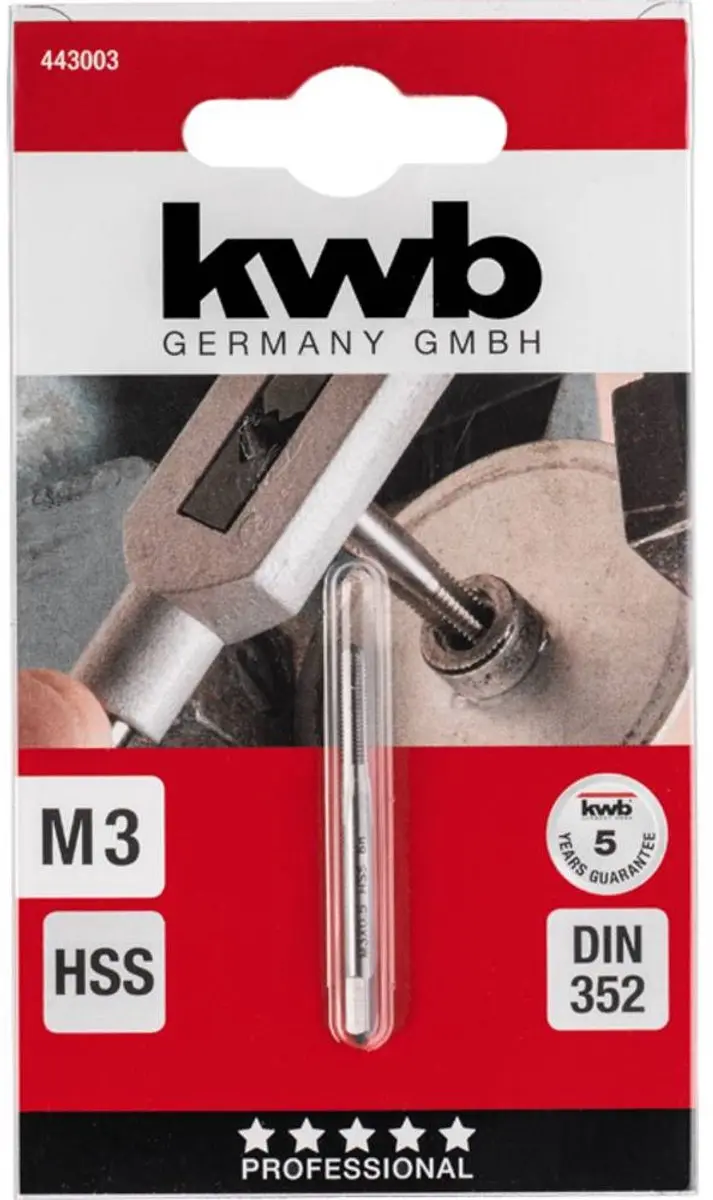KWB 443003 Tapboor M3 HSS - Metaal