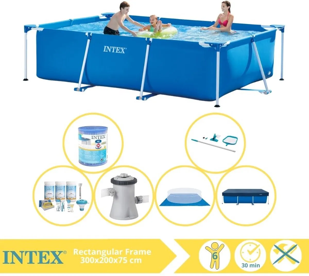 Intex 28272NP Opzetzwembad 300x200x75cm