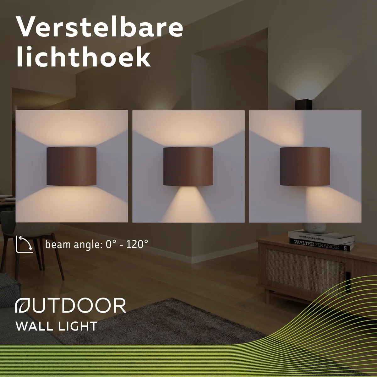 Calex LED Wandlamp Verona Oval 7W Roest - Binnen & Buiten - afbeelding 6 van 6
