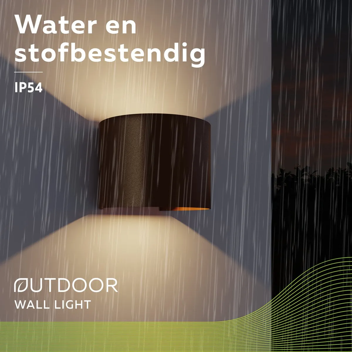 Calex LED Wandlamp Verona Oval 7W Roest - Binnen & Buiten