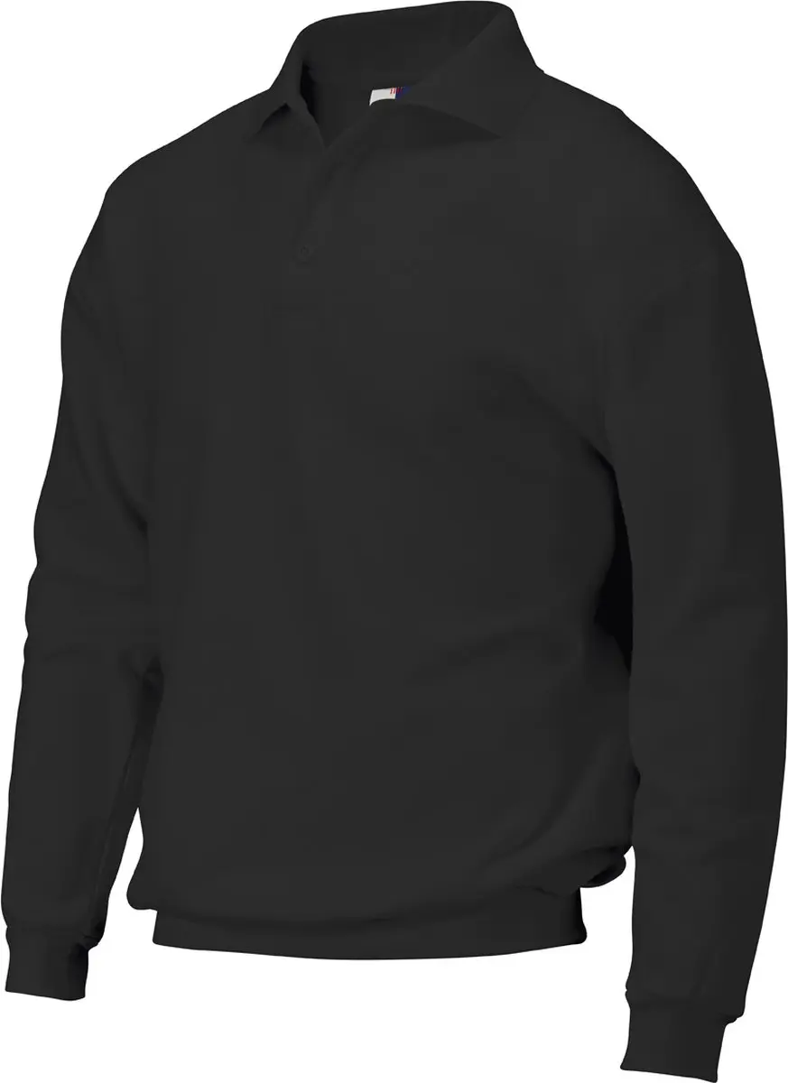 Tricorp Casual Polo/Sweater Boord 301005 - XXL - Zwart - afbeelding 6 van 6