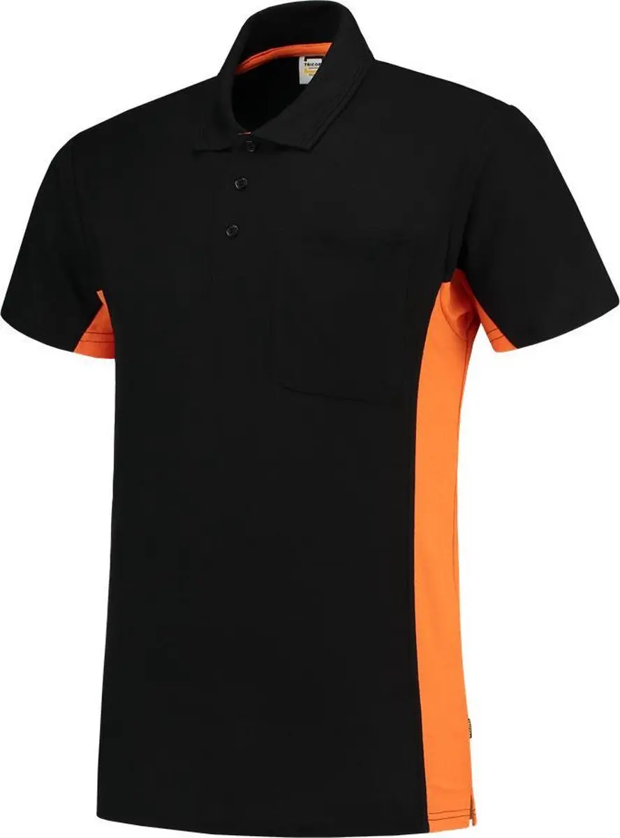 Tricorp Poloshirt 202002 - Zwart/Oranje - 5XL