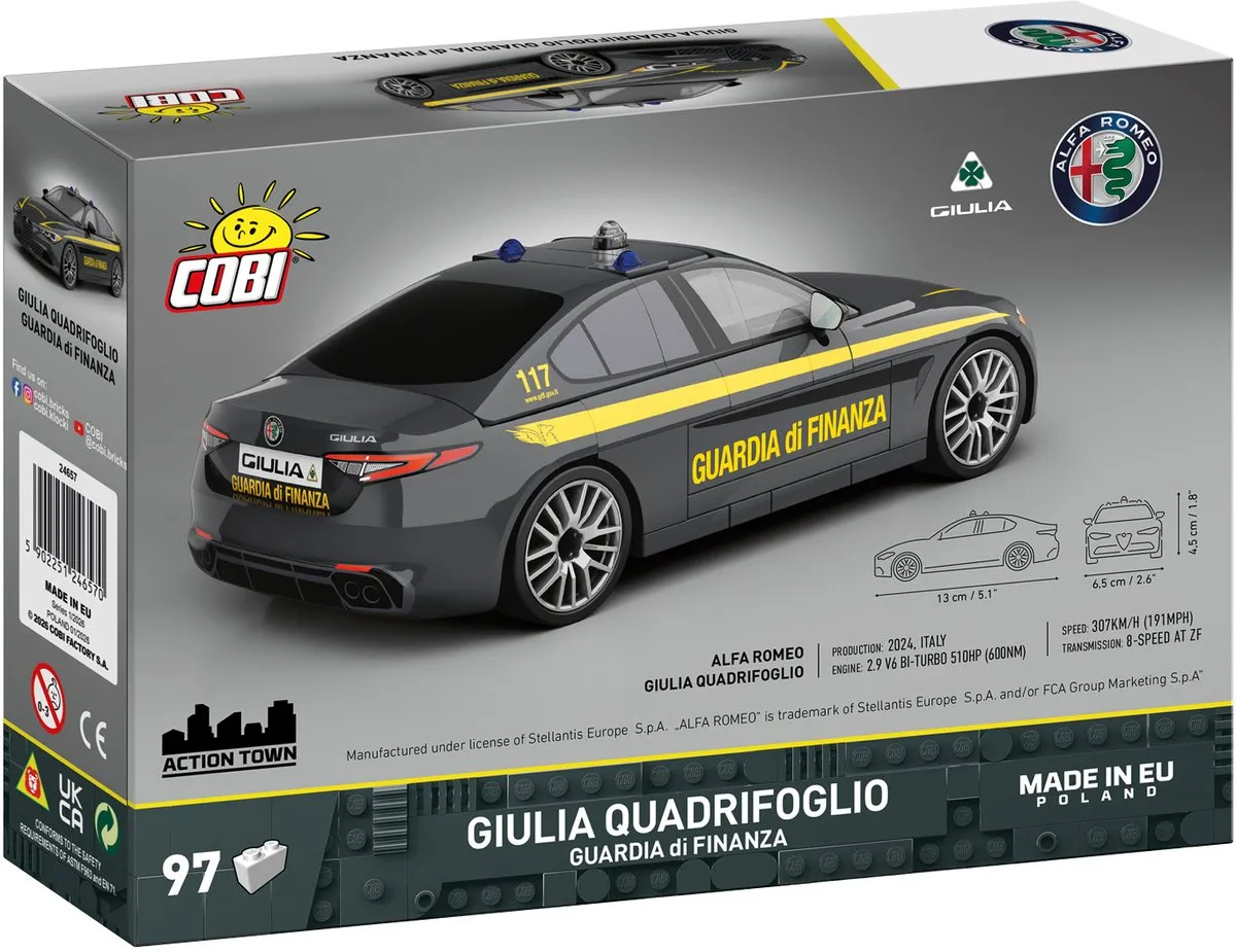 Cobi Giulia Quadrifoglio Guardia di Finanza 24657 - 97 Stukken - Geel/Zwart