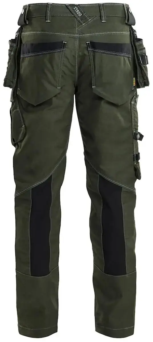 Blåkläder Werkbroek X1900 Denim Stretch - Maat 158 - Donker herfstgroen/Zwart
