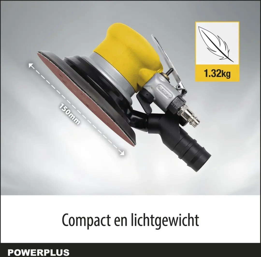 Powerplus POWAIR0013 Excentrische Schuurmachine 150mm - 10.500 min⁻¹