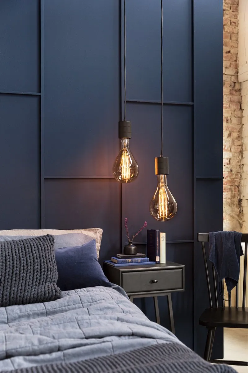 Calex Retro Pendel Hanglamp E27 - Zwart