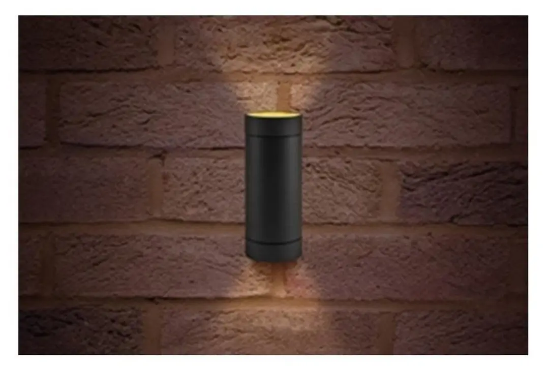 Integral Versari Wandlamp IP54 2x GU10 - Donkergrijs