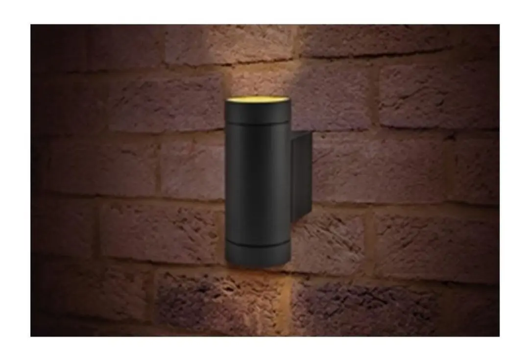 Integral Versari Wandlamp IP54 2x GU10 - Donkergrijs
