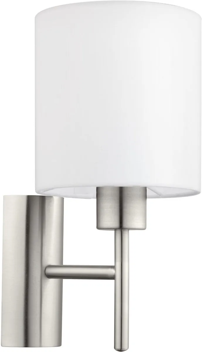 Eglo Pasteri Wandlamp 1 Licht - 30,5cm - Grijs/Wit