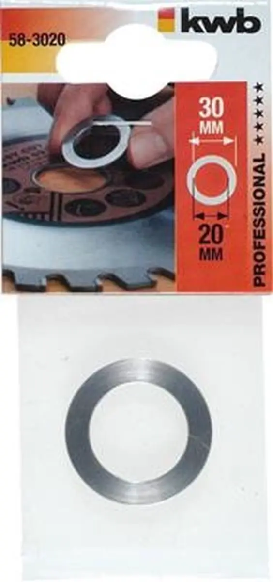KWB Reduceerring 30mm naar 20mm - Metaal