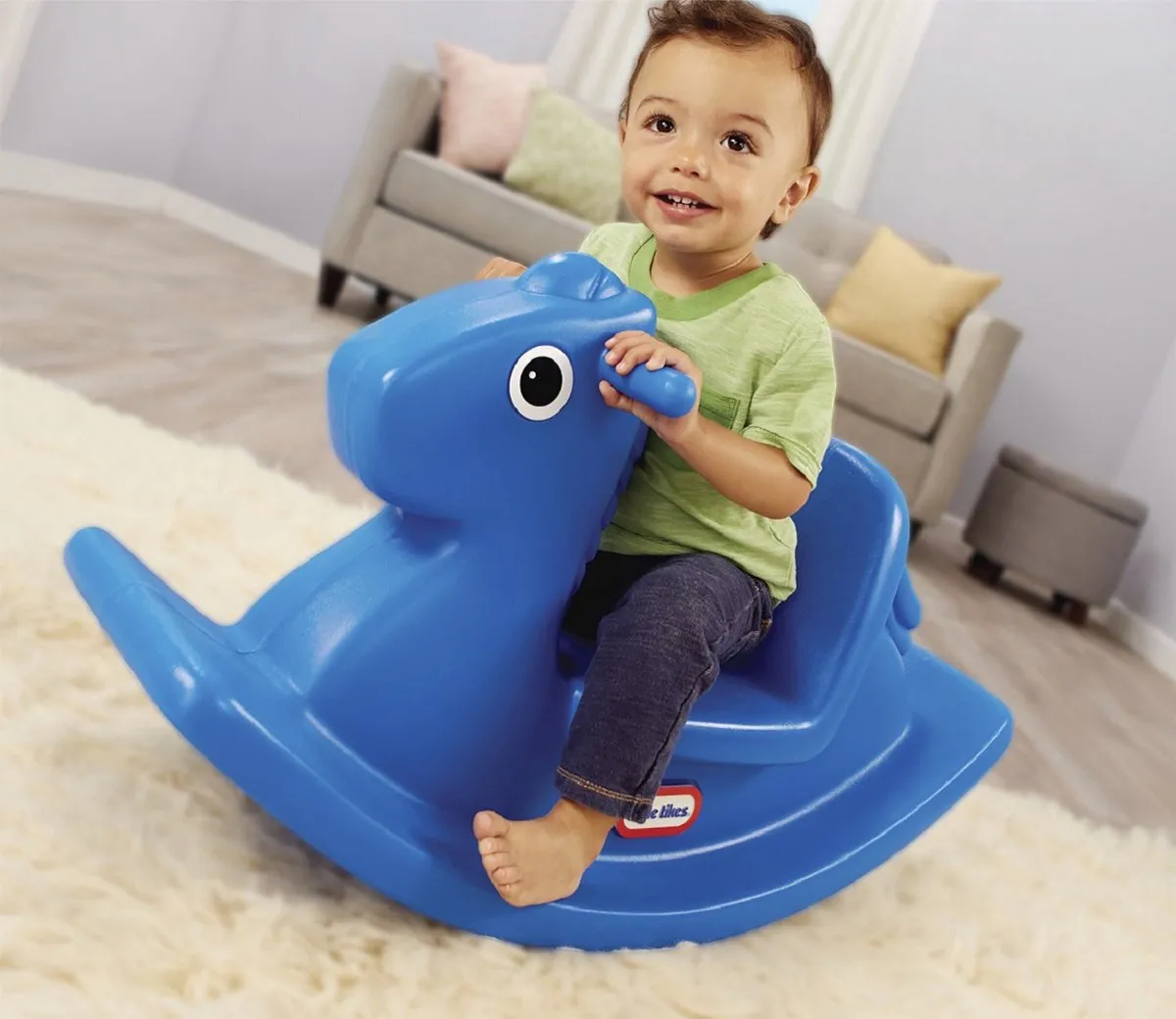 Little Tikes Rocking Horse Blauw