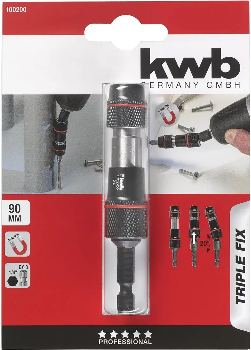 KWB Triple Fix Magnetische Snelwisselbithouder KWB100200