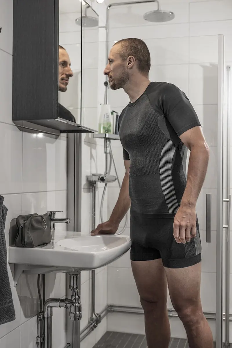 Jobman 5577 Next To Skin T-shirt - Donkergrijs/Zwart S