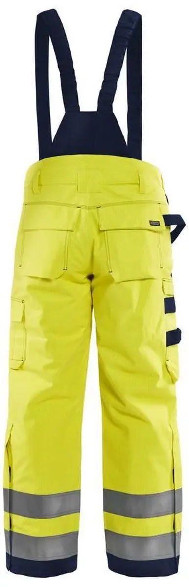 Blåkläder Multinorm Winterwerkbroek 1868-1530 - 62 - High Vis Geel/Marineblauw - afbeelding 6 van 6