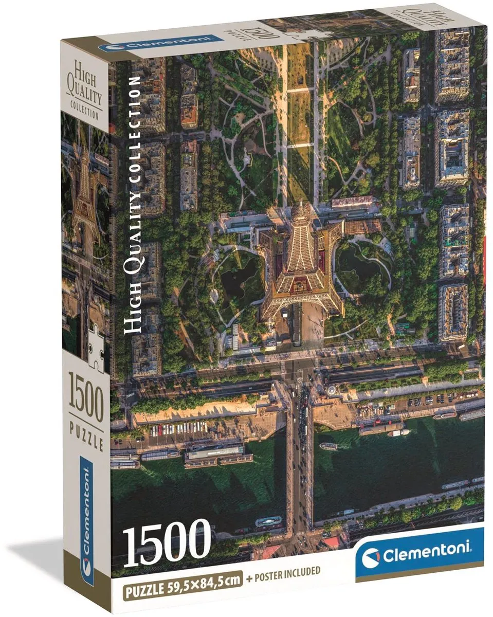 Clementoni Puzzel 1500 Stukjes Vliegend Over Parijs