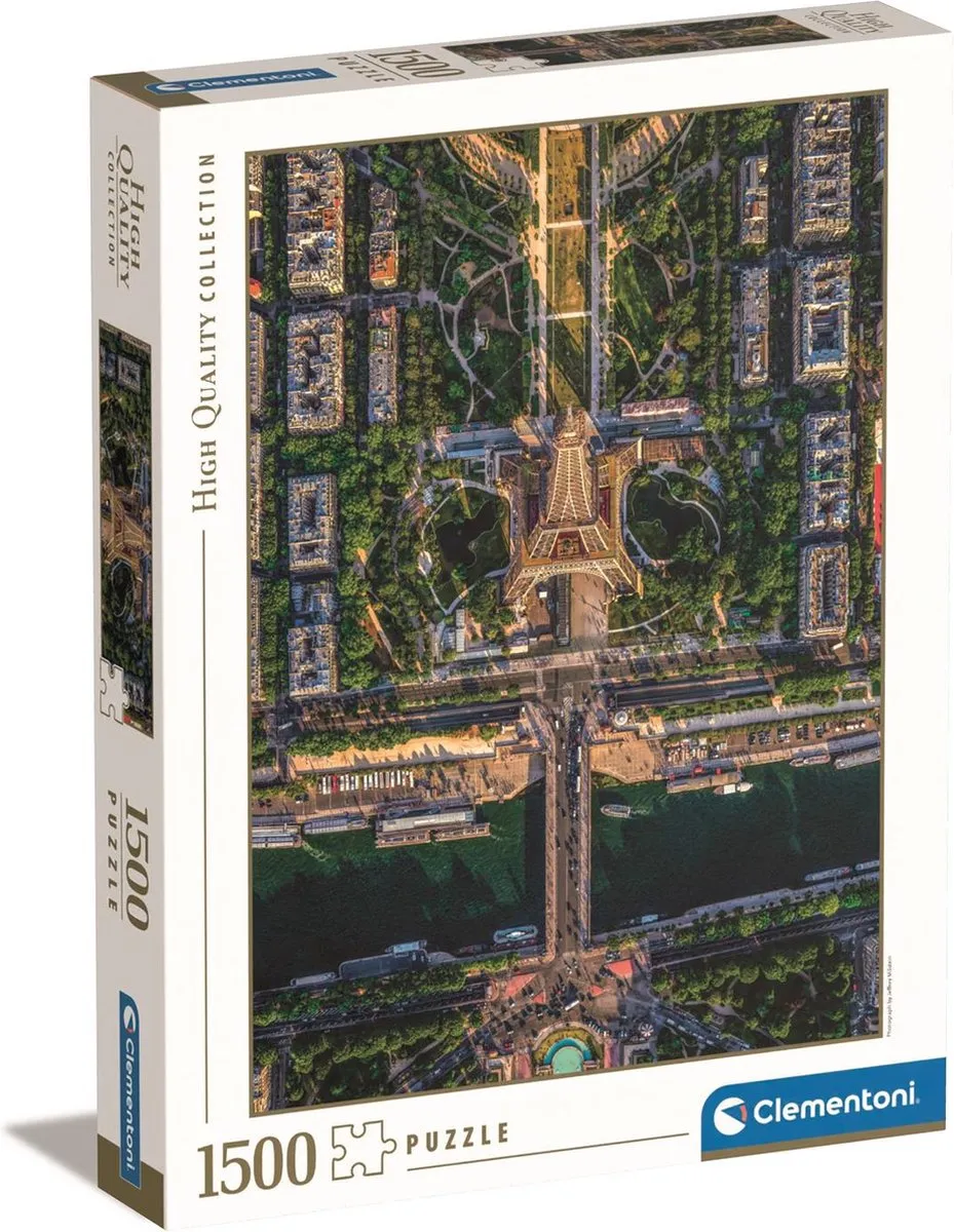 Clementoni Puzzel 1500 Stukjes Vliegend Over Parijs - Multikleur