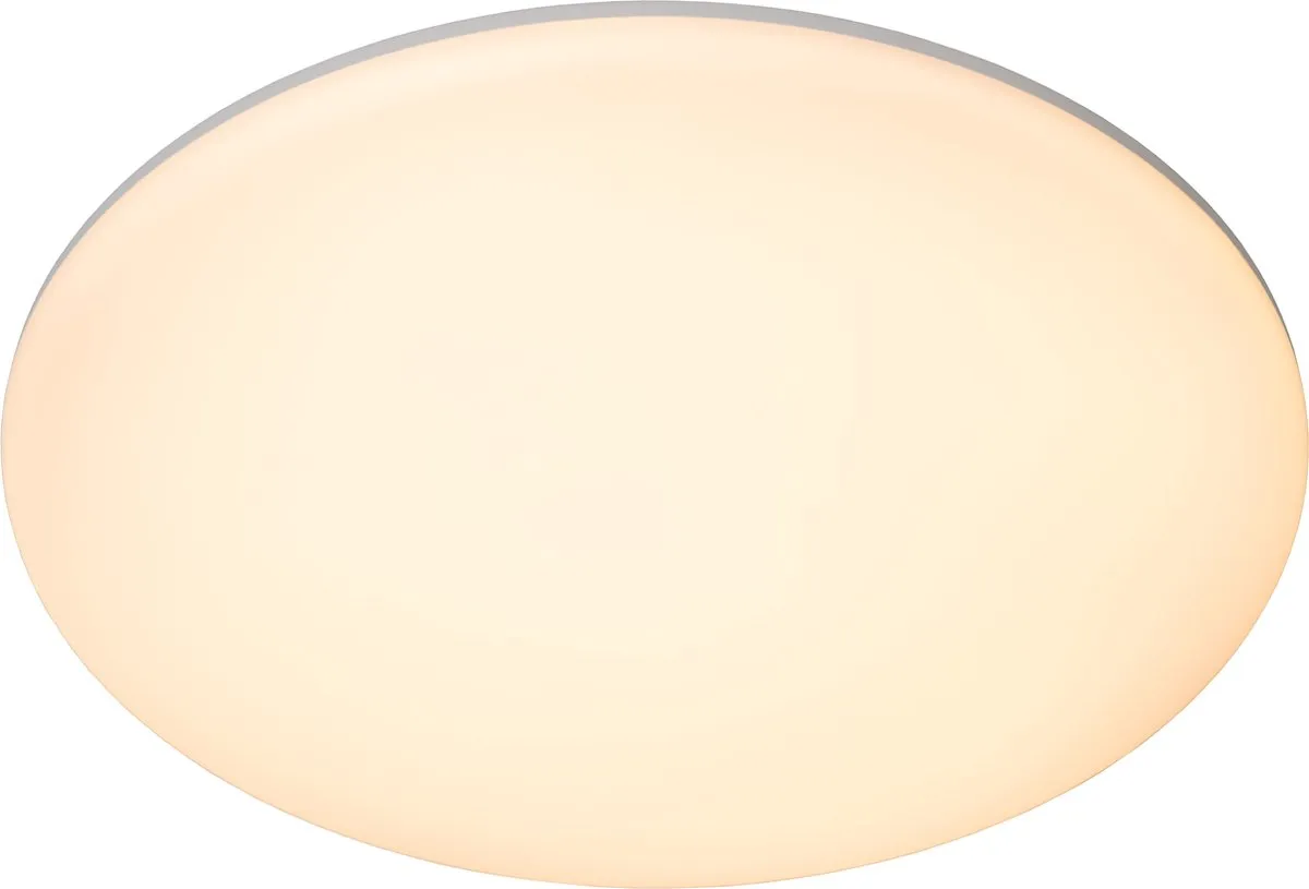 Lucide OLSON Plafondlamp Badkamer Ø35cm LED CCT 3000K/6500K - Opaal