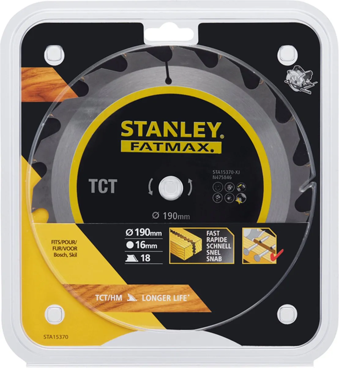 Stanley Fatmax Cirkelzaagblad 190mm