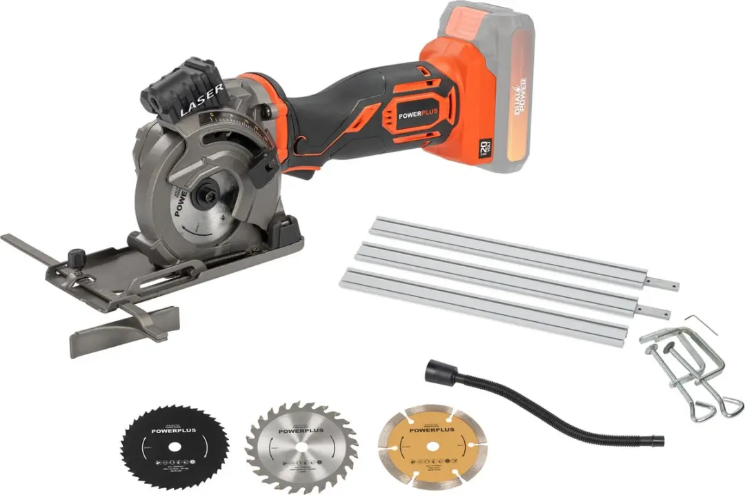 Powerplus Dual Power POWDP25400 Mini Invalzaag 89mm - 3 Zaagbladen - afbeelding 6 van 6