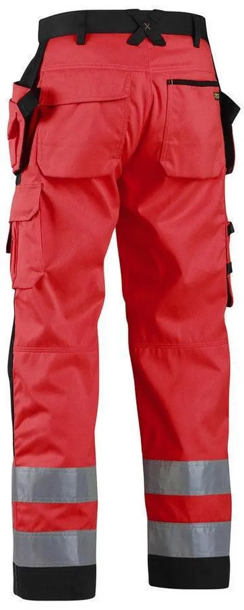 Blåkläder Werkbroek High Vis 1568-1811 D116 - Rood/Zwart