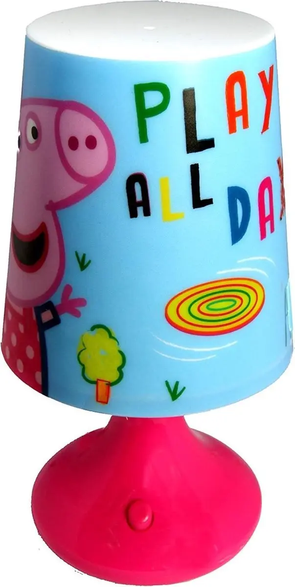 Peppa Pig Play All Day Tafellampje - 18cm - Multi