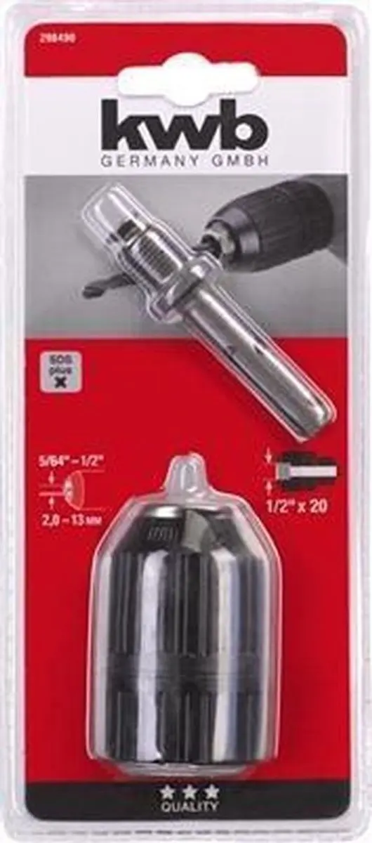 KWB Snelspan Boorkop 13mm - 1/2"x20 Bi-Gat