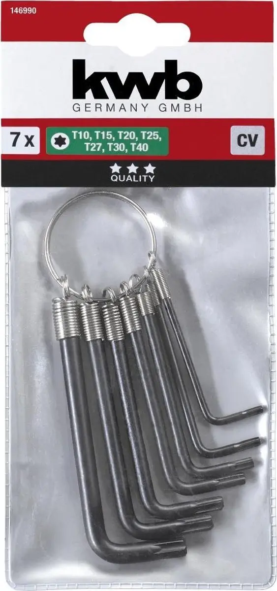 KWB Torx 6-kant Sleutelset 7-delig