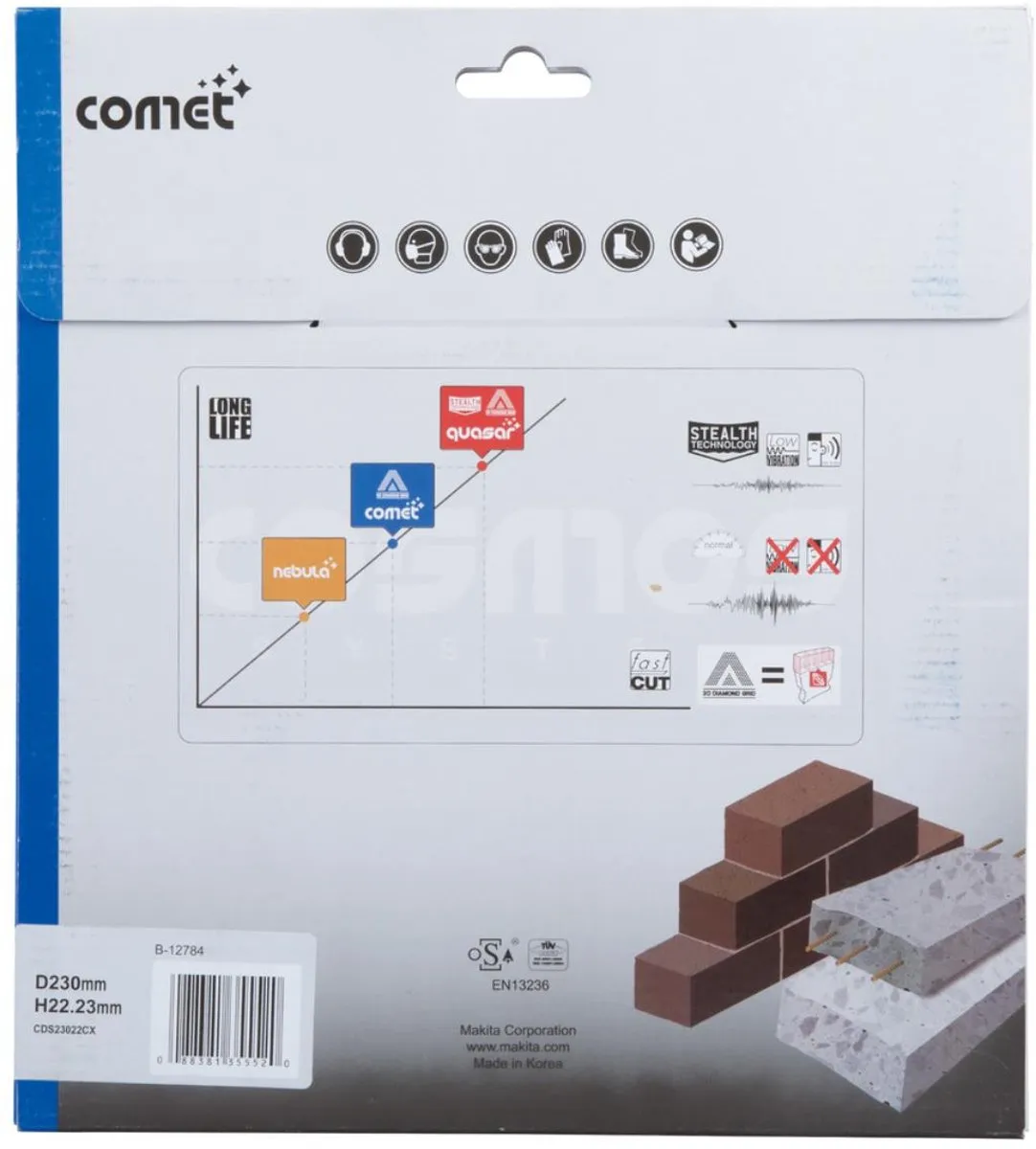 Makita B-12784 Diamantschijf 230mm - Metaal - Blauw