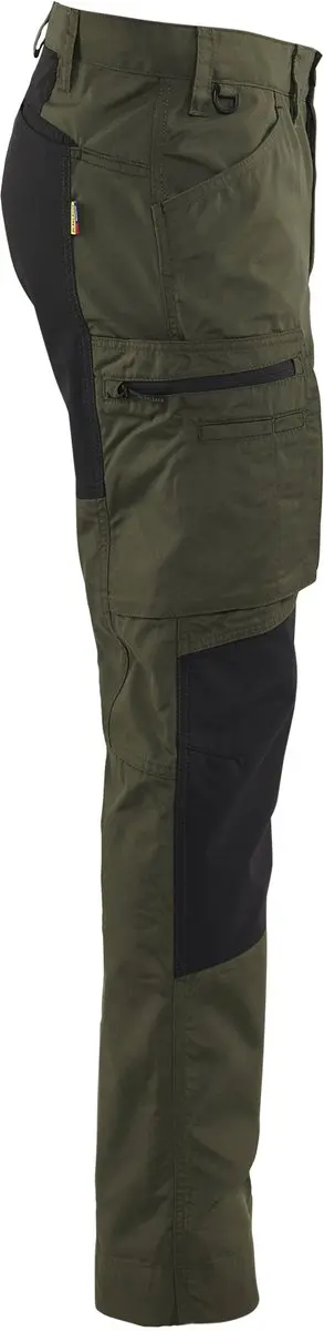 Blåkläder Service Werkbroek 1459-1845 D108 - Donker herfstgroen/Zwart