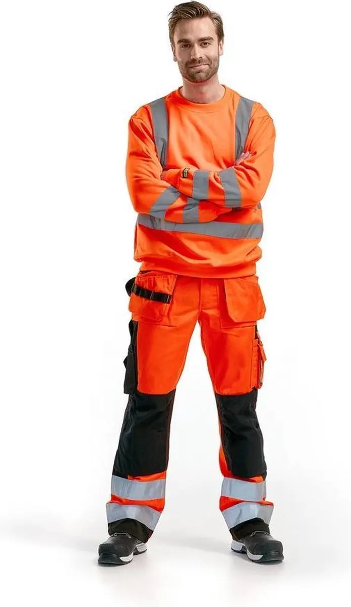 Blåkläder Sweatshirt High Vis 3341-1974 - XL - High Vis Rood - afbeelding 6 van 6