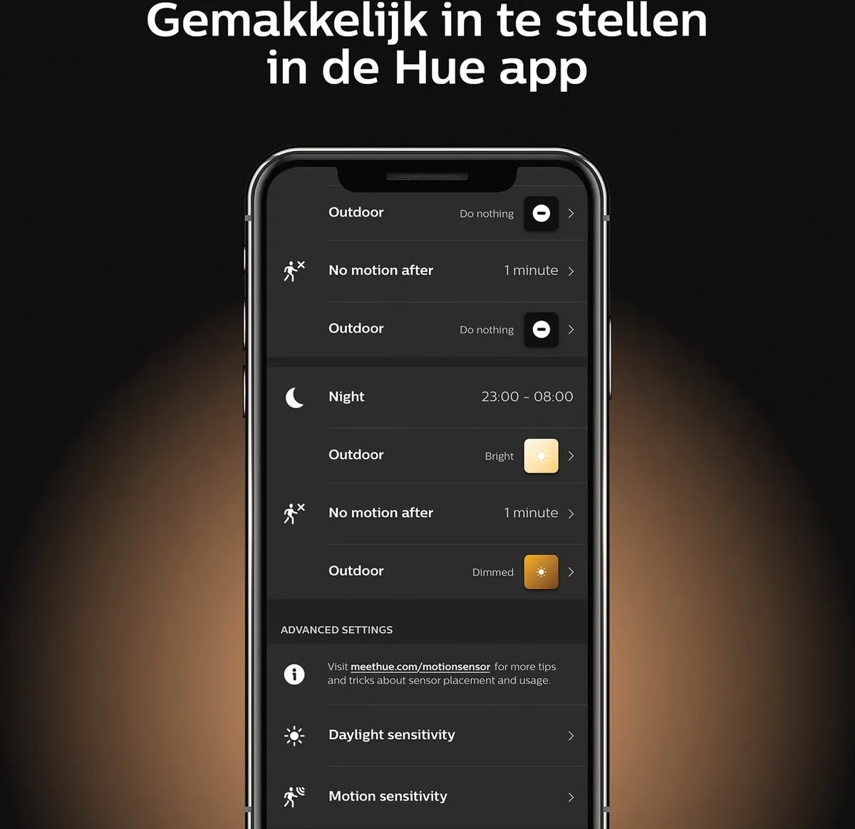 Philips Hue Bewegingssensor Outdoor - Zwart - afbeelding 6 van 6