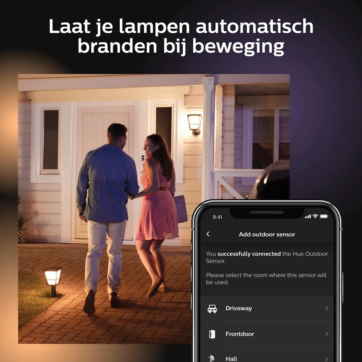 Philips Hue Bewegingssensor Outdoor - Zwart