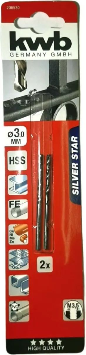 KWB HSS Silverstar Metaalboor 3,0mm