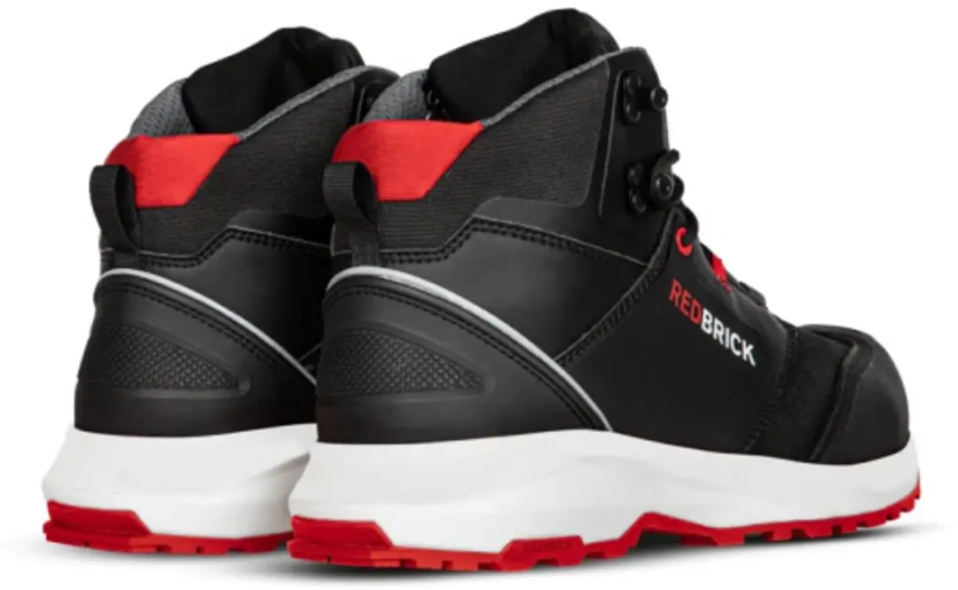 Redbrick Pulse Overnose S3 Werkschoenen - Zwart/Rood - Maat 43