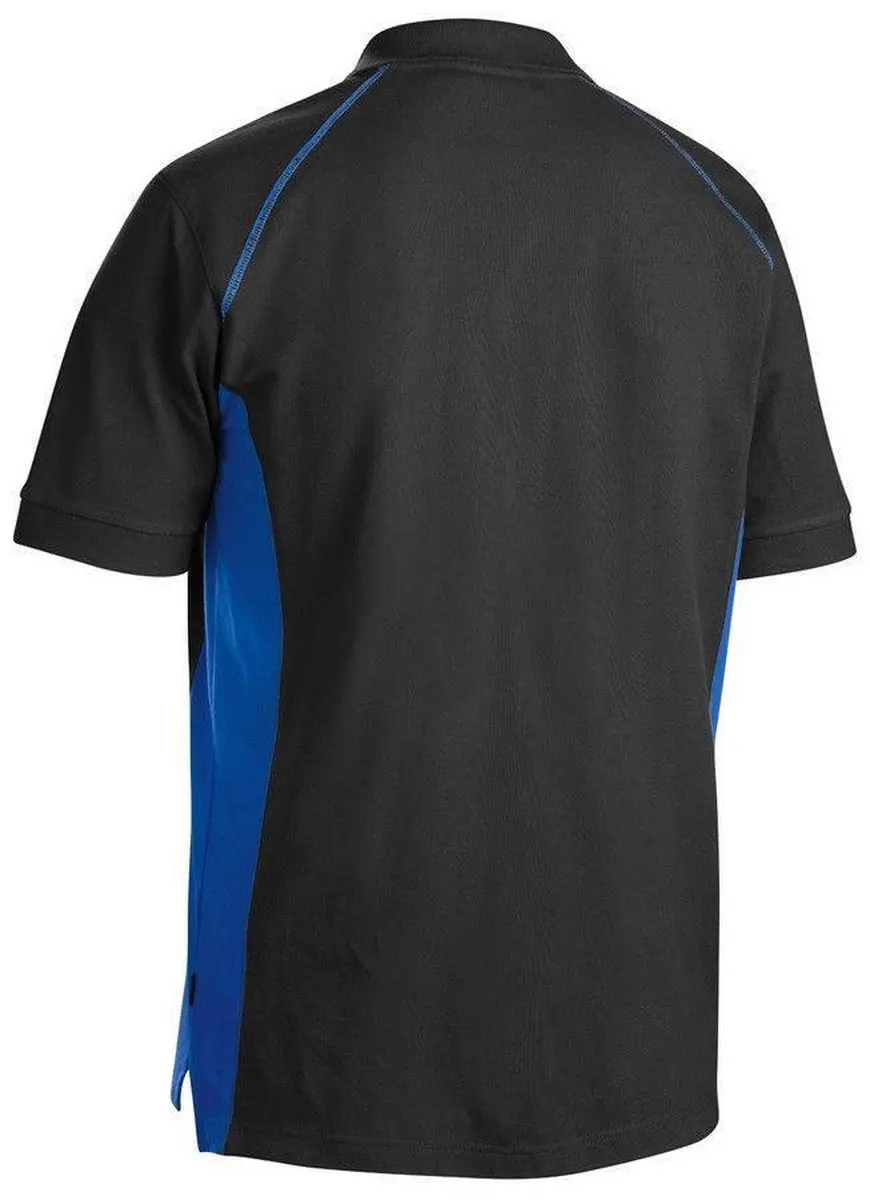 Blåkläder Poloshirt Piqué 3324-1050 - XXL - Zwart/Korenblauw