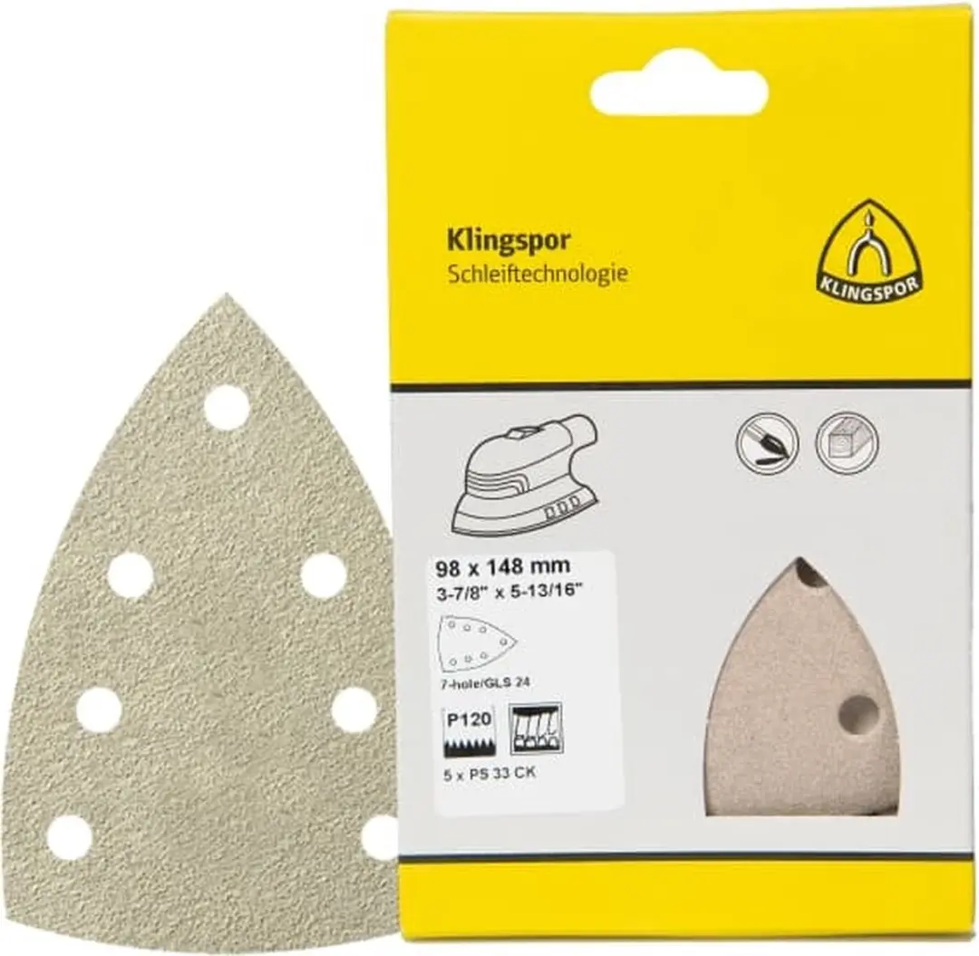 Klingspor PS 33 CK K120 Schuurpapier - 5 Stuks