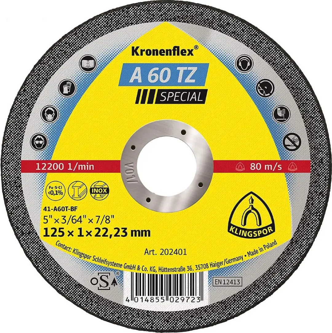 Klingspor 262937 Doorslijpschijf 125mm