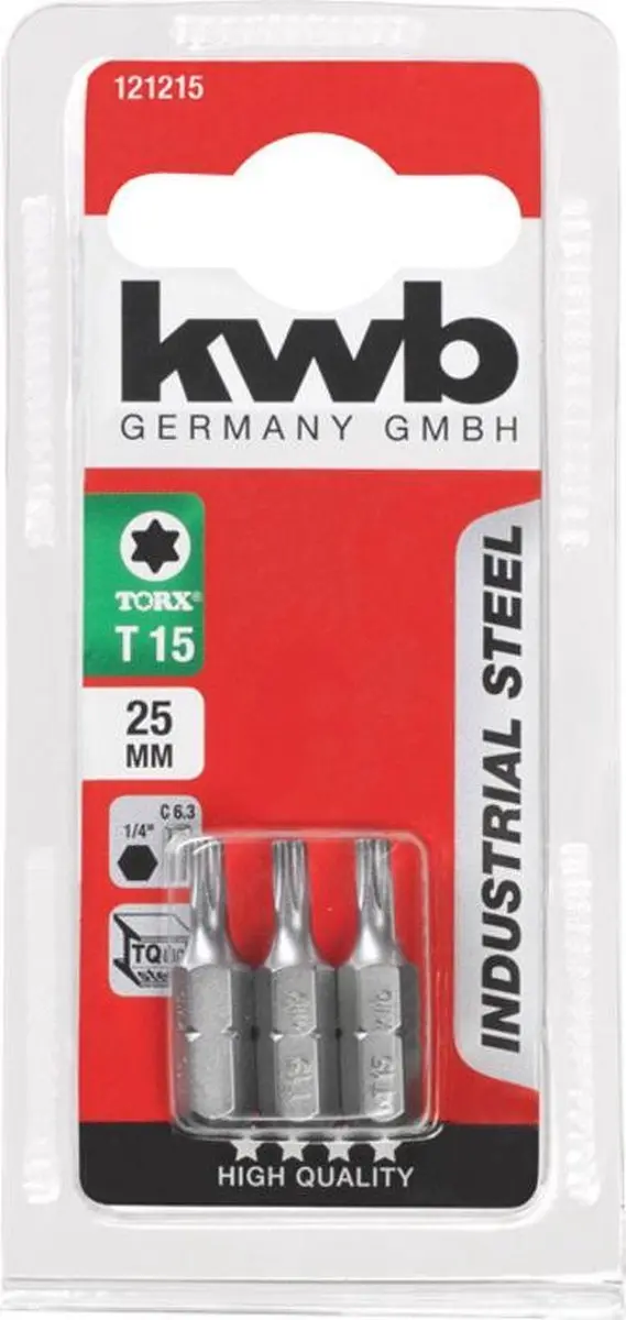 KWB Schroefbits Torx T15 25mm