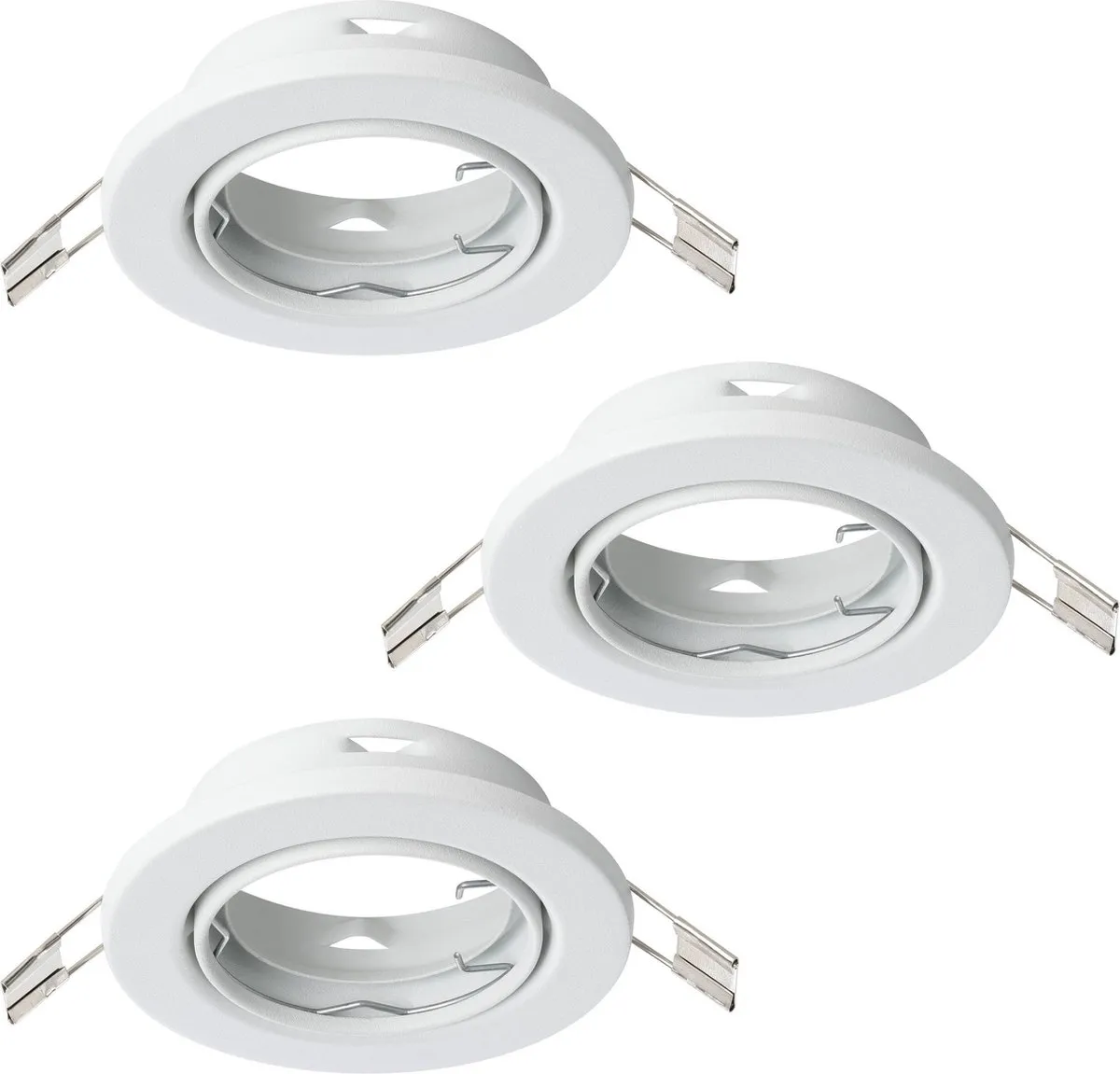 Eglo Agulo 1 Inbouwspot GU10 - 3 Stuks - Ø8.5cm - Wit