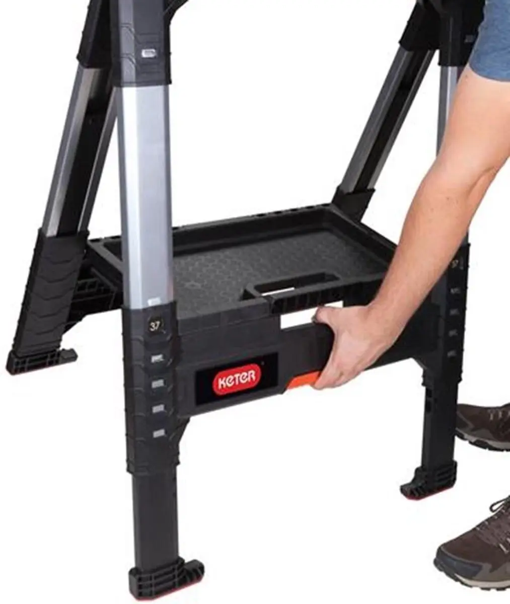 Keter Lumberjack Schraag 71x6,9x82cm - Zwart