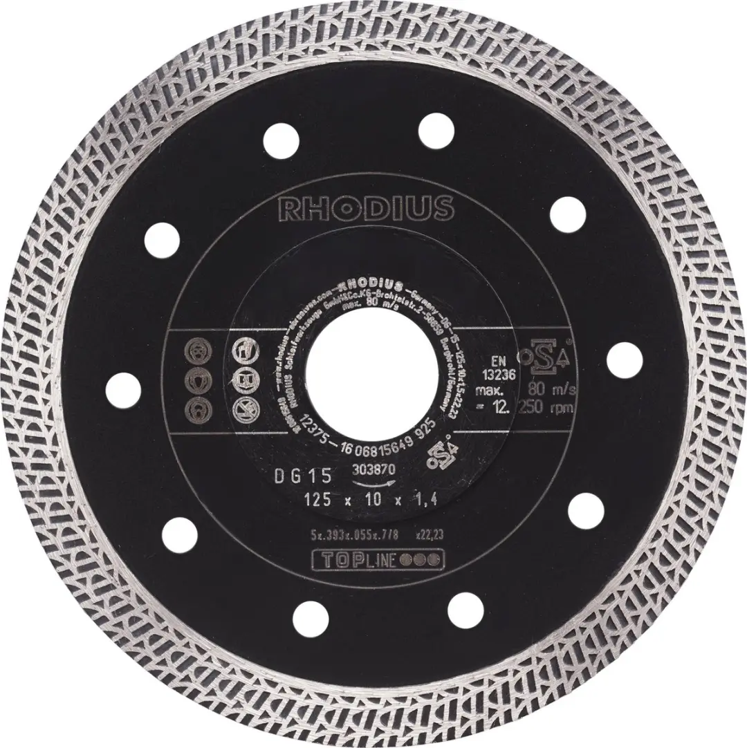 Rhodius 303870 DG15 Diamanten Doorslijpschijf 125mm