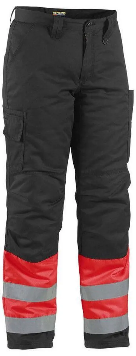 Blåkläder Winterwerkbroek High Vis 148 - Rood/Zwart