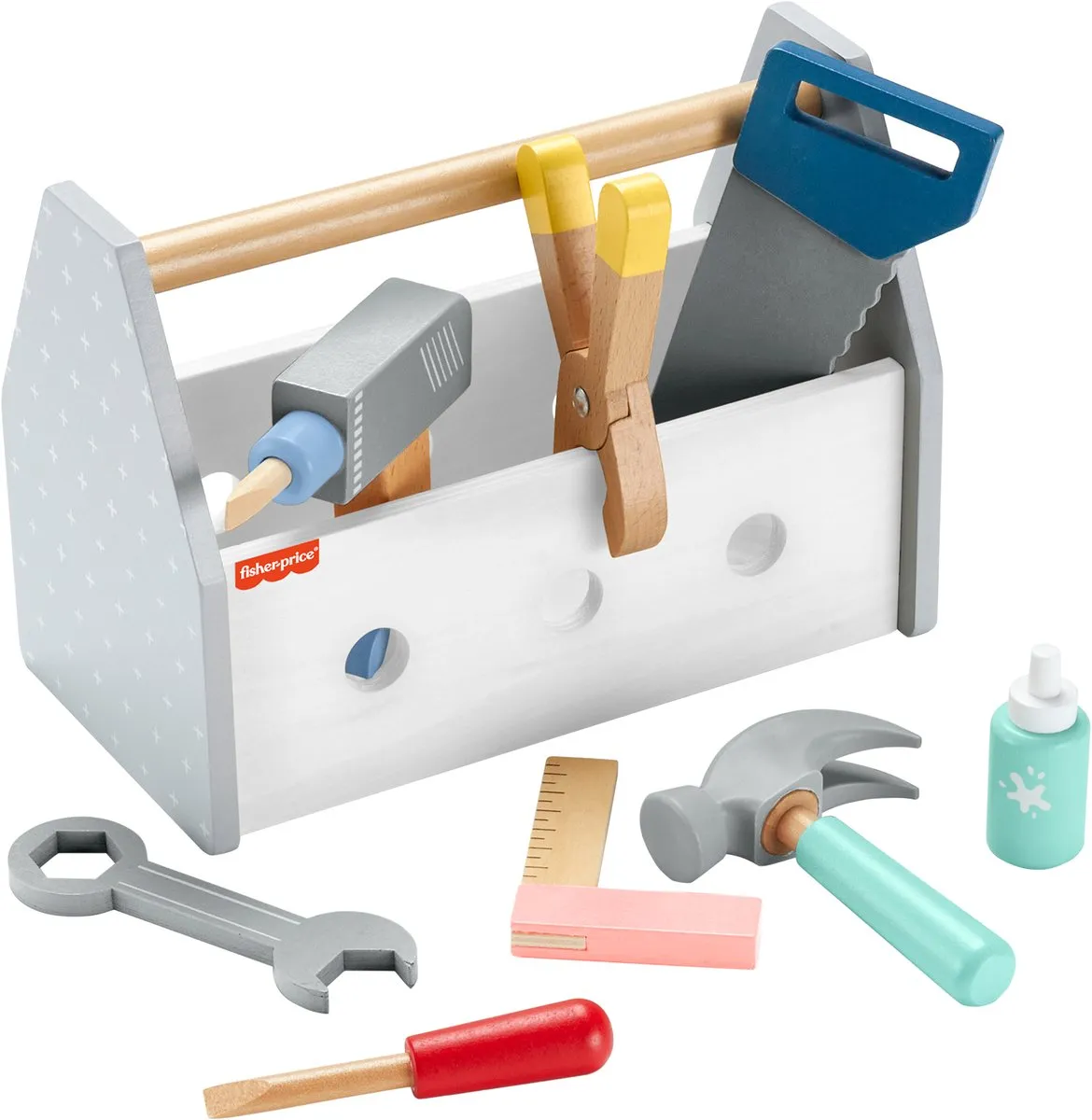 Fisher Price Houten Gereedschapskist - Meerkleurig