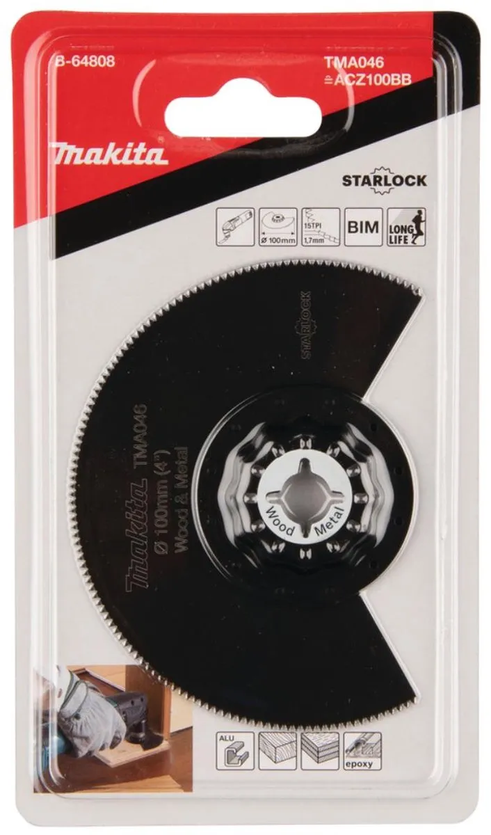 Makita TMA046 Segmentzaagblad 100mm - Hout & Metaal - afbeelding 6 van 6