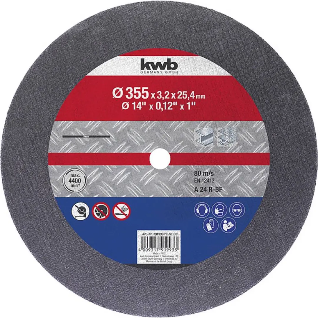 KWB 791993 Doorslijpschijf Metaal 355mm - 1 Stuk